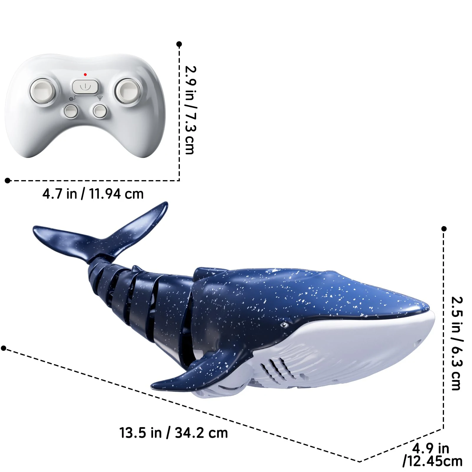RC 鯨船おもちゃ 2.4GHz リモコン電動スプレーウォータースピードボートシミュレーション魚モデル防水 RC ボート子供のためのギフト
