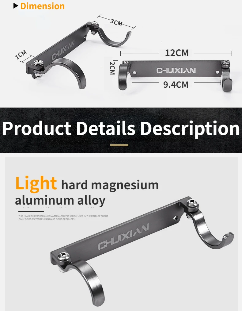 80g Zufällige Farbe Angeln Box Schnell Hängen Zubehör Seite Montiert Pole Hängen Licht Harte Magnesium Aluminium LegierungTragbare – Detail 3