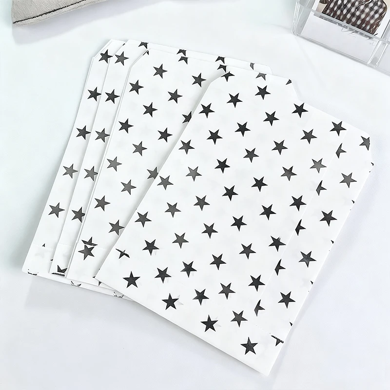 

50 шт., бумажные сумки для ювелирных изделий со звездами, фотокарточки, ожерелье, серьги, браслет, органайзер для хранения, магазин, подарочная упаковка «сделай сам», сумки, поставщик