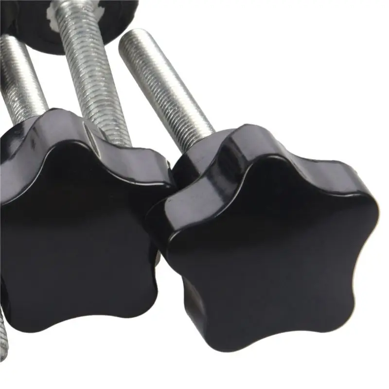 Most-36 Pcs M6 X 50 Mm Locking Star-Shaped Plastic Head Male Thread Knob Grip