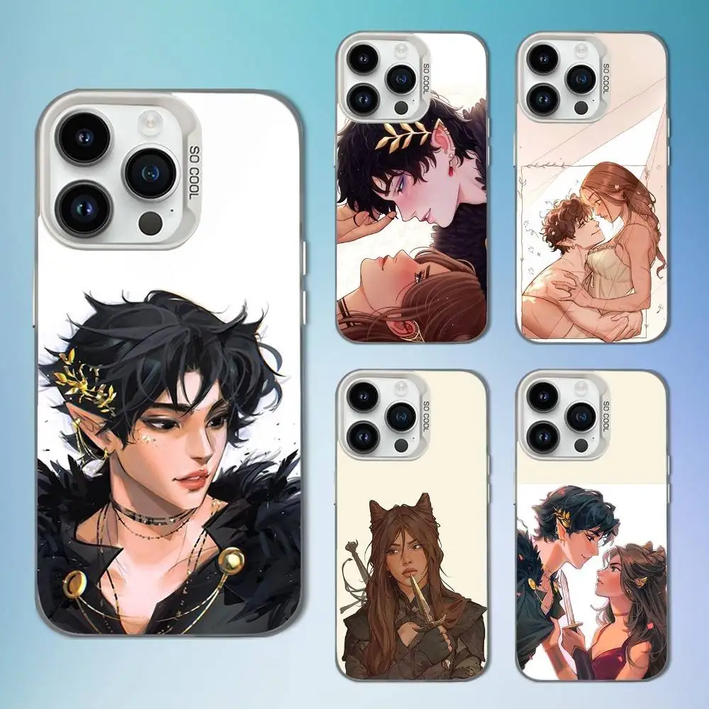 

Novel The Cruel Prince J-Jude Phone Case For iPhone 16,15,14,13,12,11,Mini,XS,Pro,SE,MAX White Matte Shockproof Cover