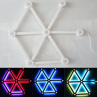 BLITZWILL 9 LED RGB DIY Geometric Modular Wi-Fi Decorative Light for Game Room/Bedroom Compatible with TUYA/Alexa Assistant