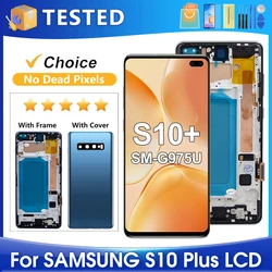 S10 Plus For Samsung Tested S10+ G975F G975U G975W G975 LCD Display Touch Screen Digitizer Assembly Replacement