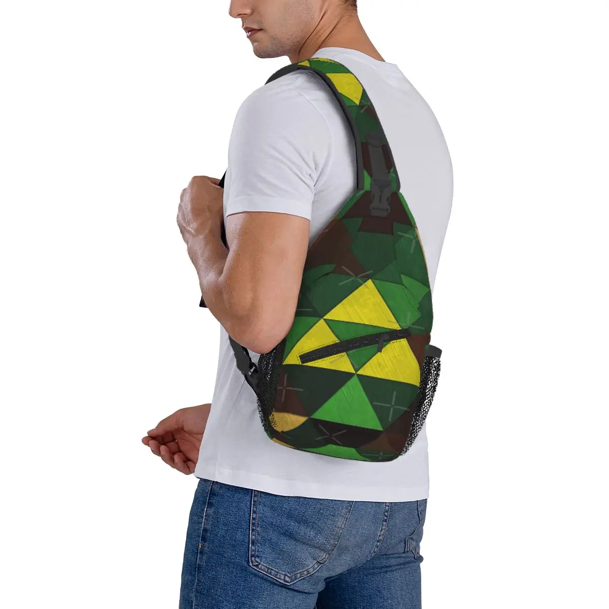 Triforce Quest-Sac de poitrine personnalisable pour bureau, sac de grande capacité, beau cadeau, vacances