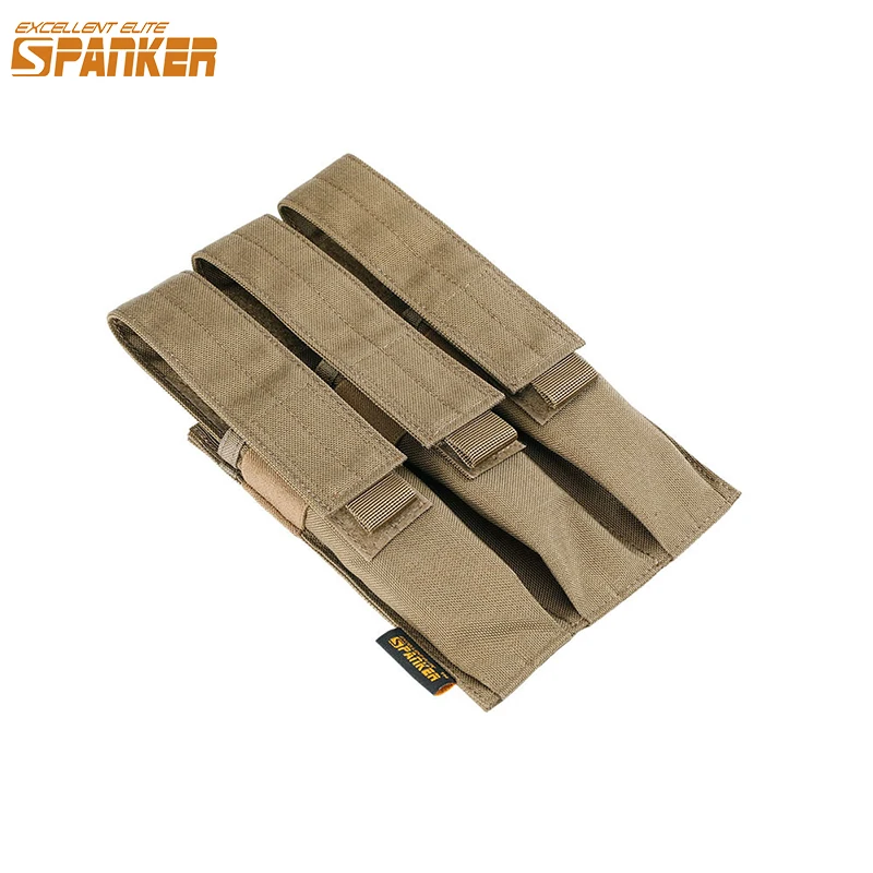 

EXCELLENT ELITE SPANKER Tactical MP5 MP7 KRISS Triple Magazine Pouch Molle Open Top Magazine Clip Bag Airsoft Mag Pouch