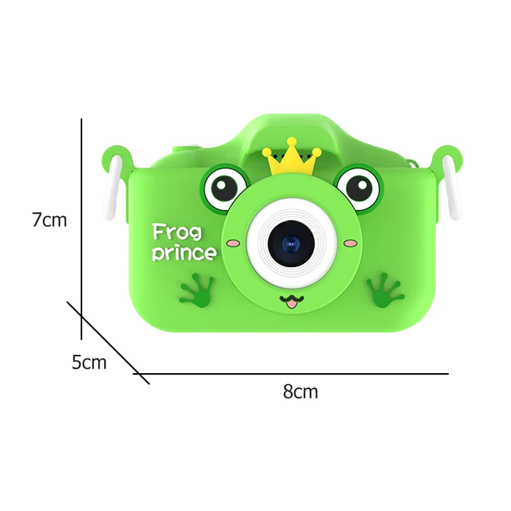 Digitale Kinderkamera2 Zoll ips Bildschirm Kinder Videokamera Geburtstags geschenk Cartoon Frosch Fotografie Kamera USB-Aufladung