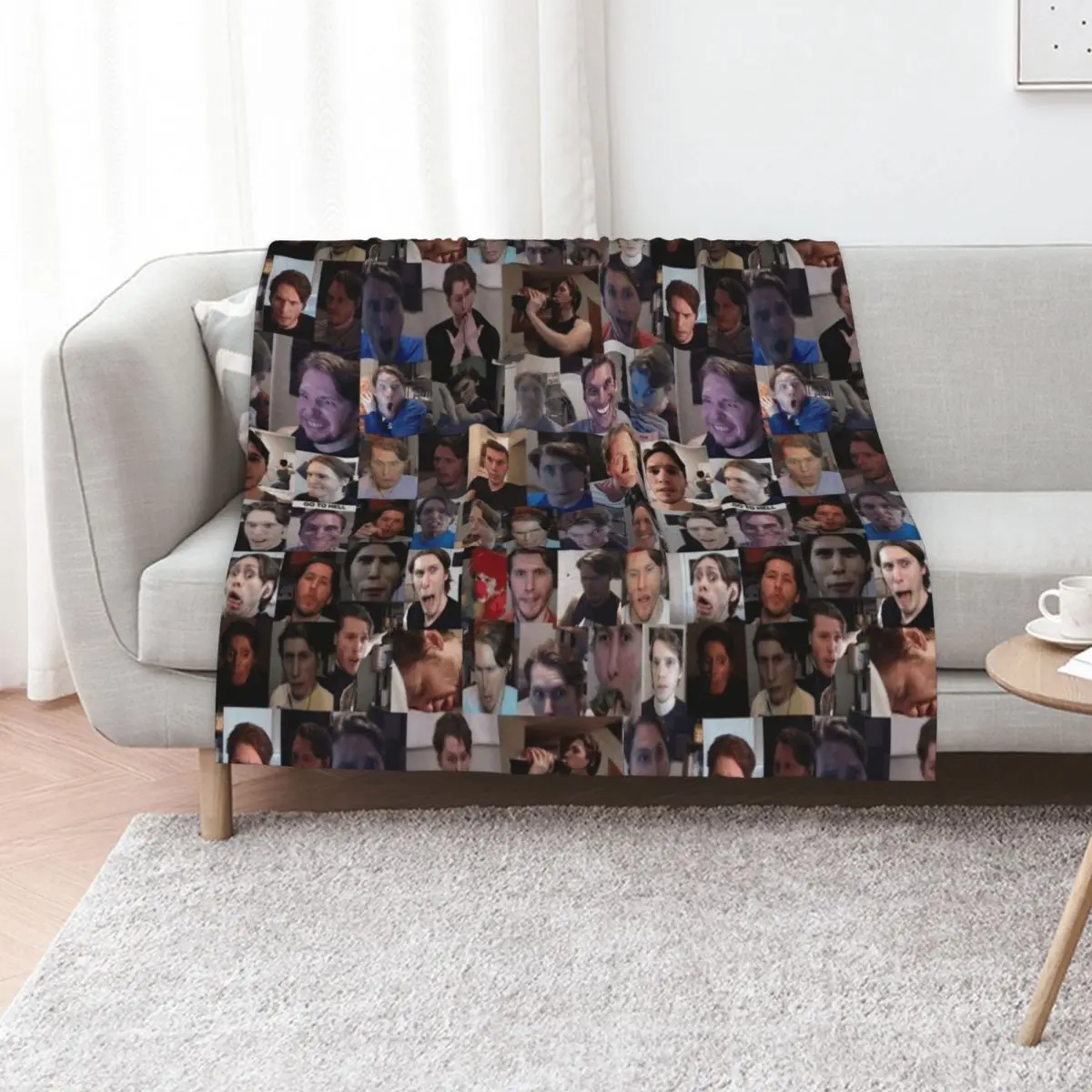 

Jerma Collage Throw Blanket For Sofa Thin Polar Luxury Thicken Cute Plaid Blankets