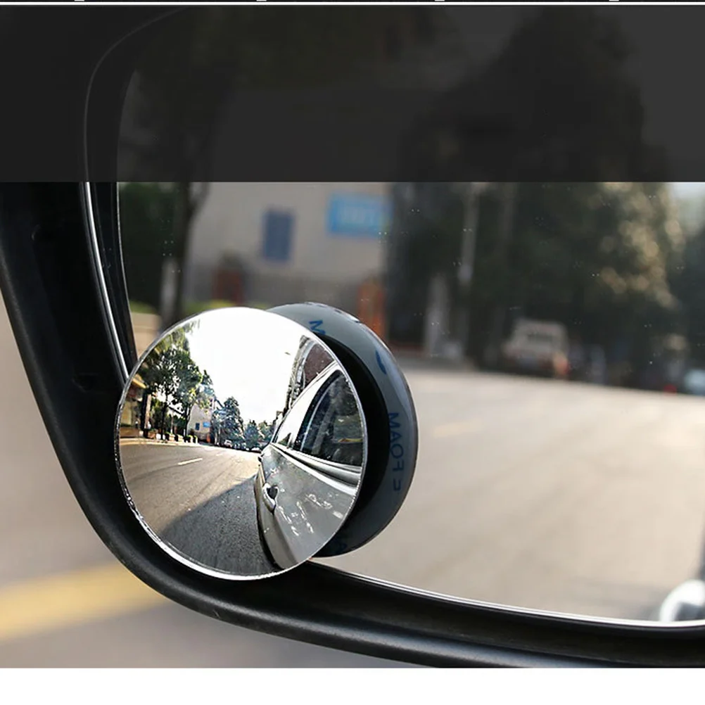 

Pair of 360 Degree Rotatable 170 Degree Wide Angle Round Convex Blind Spot Mirror for Universal Auto Car SUV Van Truck Vehicle R