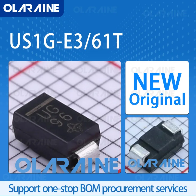 

10/50/100Pcs US1G-E3/61T SMA(DO-214AC) original 100% ic chip rectifier If -1 A Vf -1 V