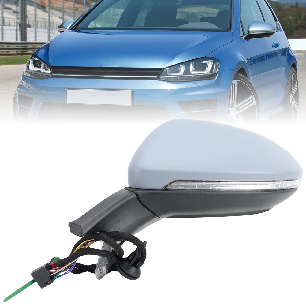 9/13ピンサイドミラーアセンブリ VW ゴルフ 7 MK7 EU 2013 2014 2015