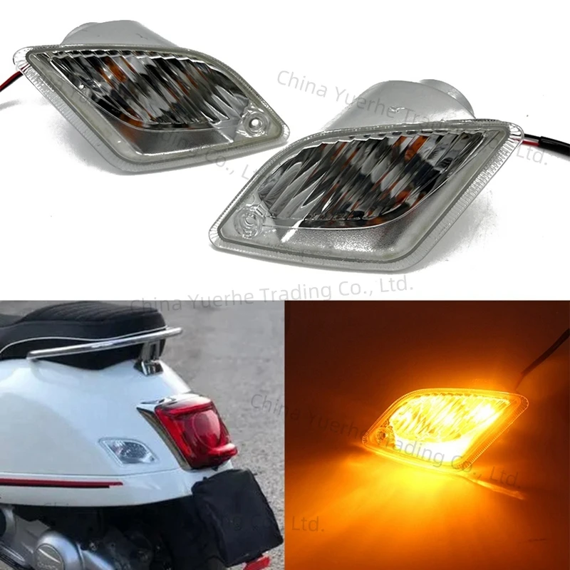 

Цельные сменные аксессуары для мотоциклов Vespa GTS300, светодиодный указатель поворота, мигалка, индикатор, задние фонари