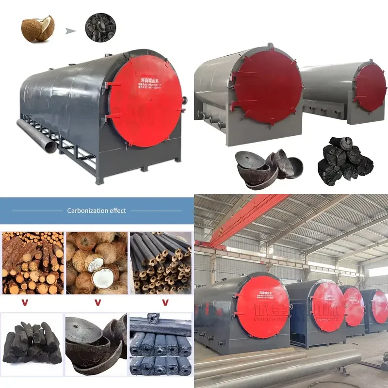 Charcoal Production Line for Making Coconut Shell Charcoal