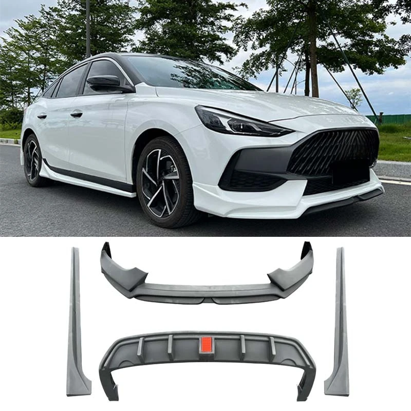 Superior Polished Plastic Body Kit Front Bumper Rear Diffuser Side Skirts for Sports Sedan