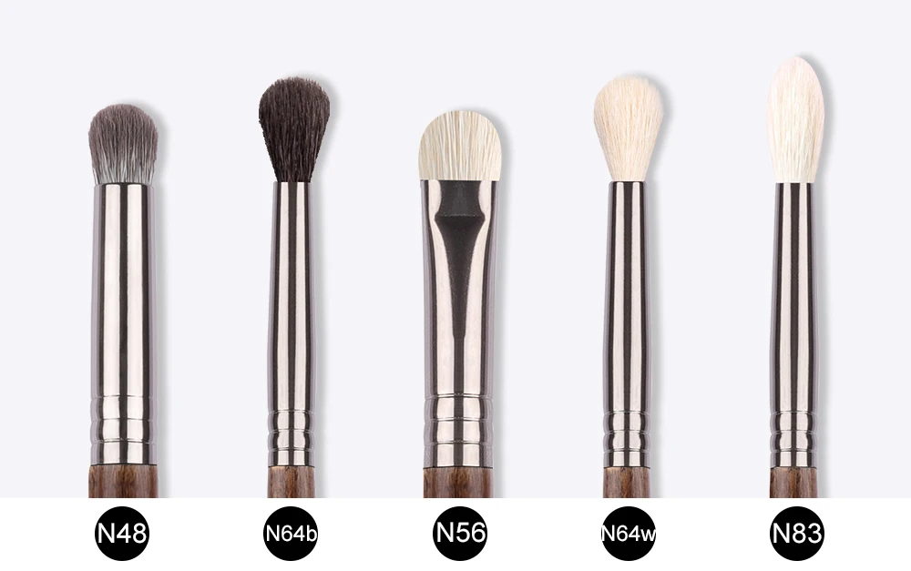 Bethy Beauty Makeup Brush Set 5 Pcs  Eye Shadow Goat Hair Soft Crease Conclear Buffer Makeup Tools