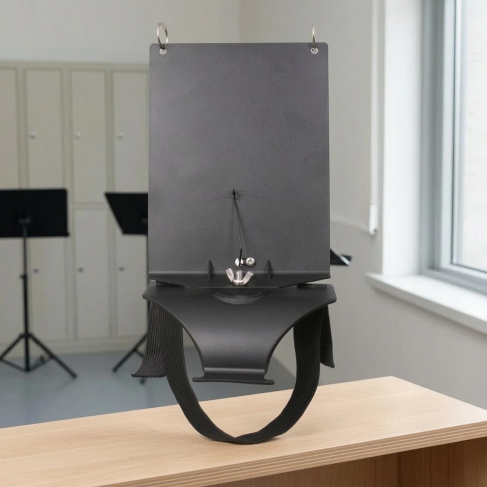 Marching Band Lyre Arm Worn Sheet Music Holder with Flip Folder for Mobile Artists During Processions and Windfest