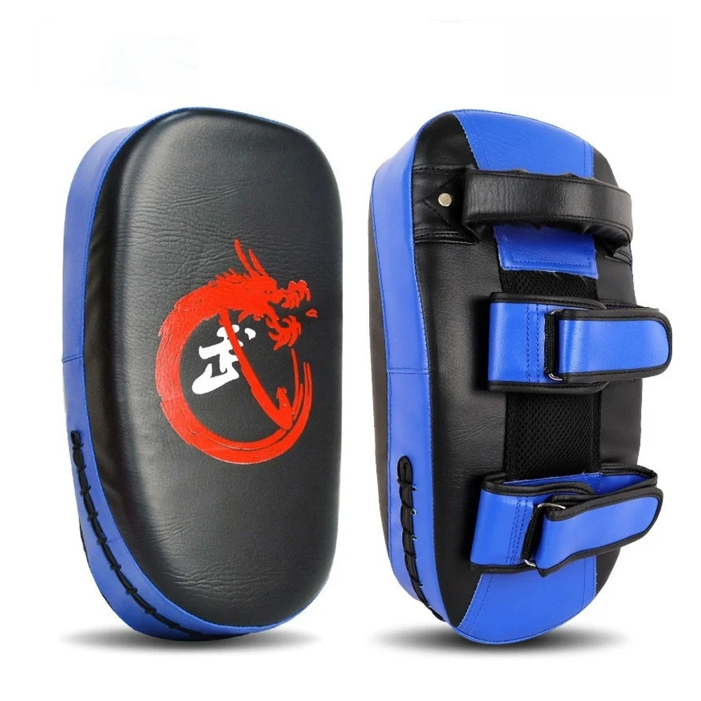 PU Leather Hand Foot Kicking Pad Bag Curved Kick Target for Muay Thai Taekwondo Martial Arts Training