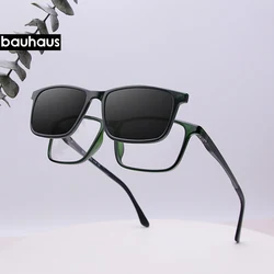 X3195 Magnet Clip On Glasses Frame Men Prescription Optical Eyeglasses Frame Women Myopia Polarized Magnet Clip On Sunglasses