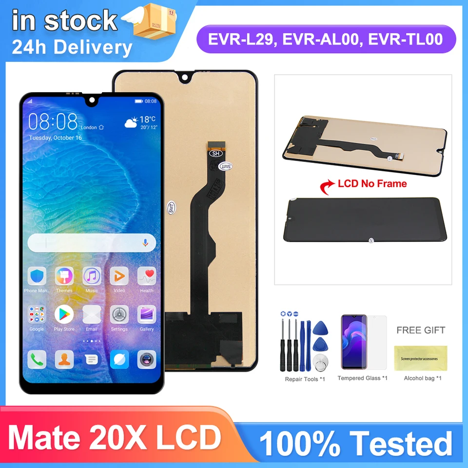 Huawei Mate 20 X LCD Display Screen 7.2 for EVR-L29 AL00 TL00