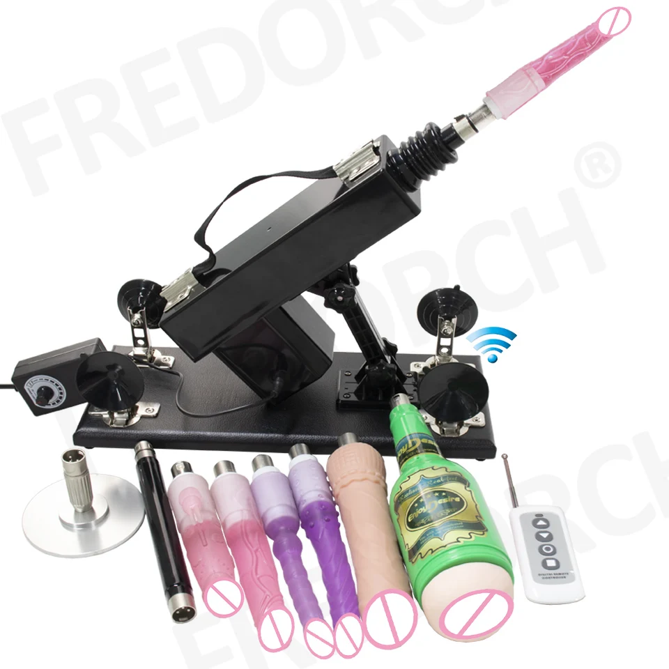 FREDORCH Sex machines for woman Automatic Masturbation Pumping Gun 3XLR sex machines for adults With  Dildo sex toys sex machine