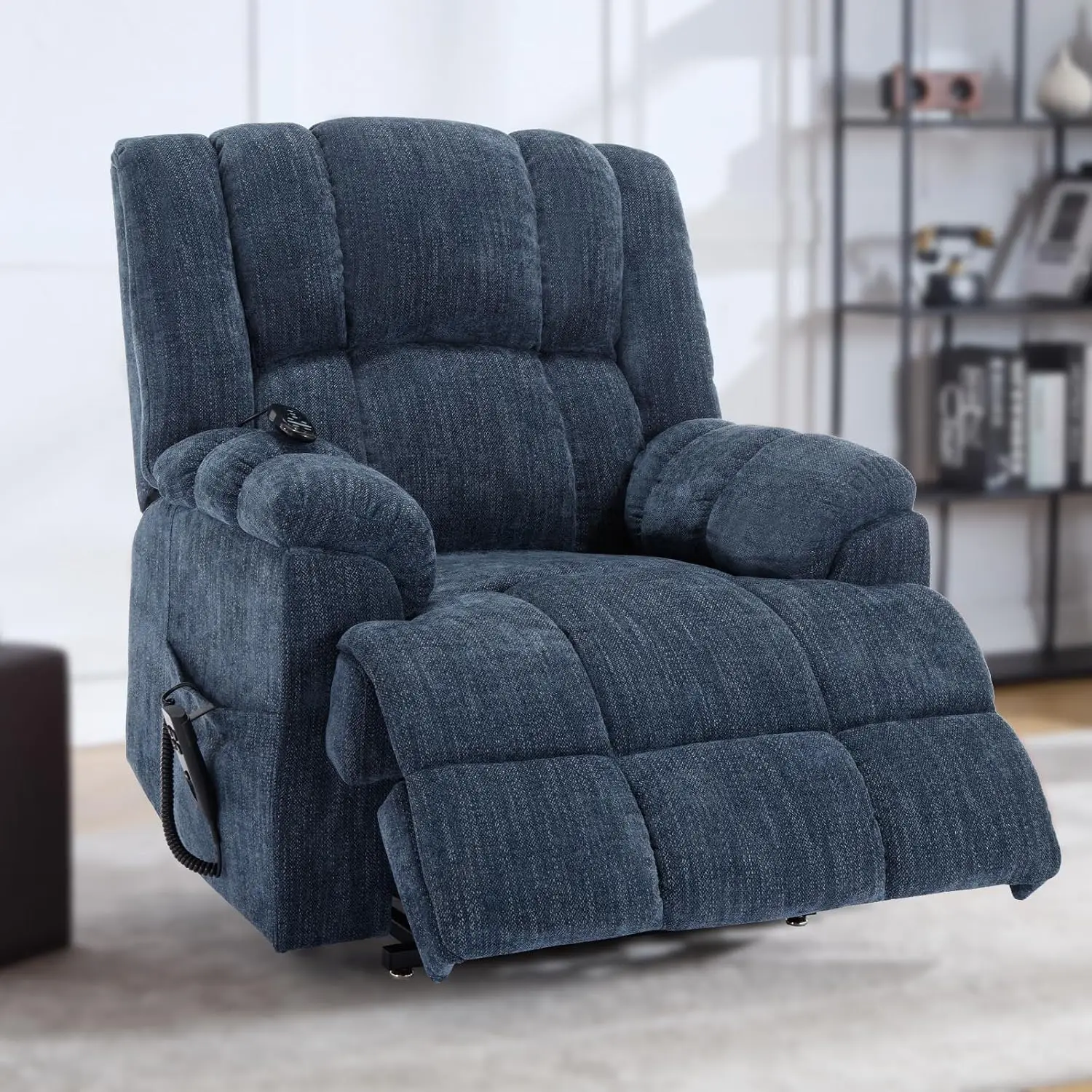 Dual Motor Lift Recliner with Lay Flat, Vibration & Heating, Electric Assist for Elderly, Massage, Easy Assembly, Customized