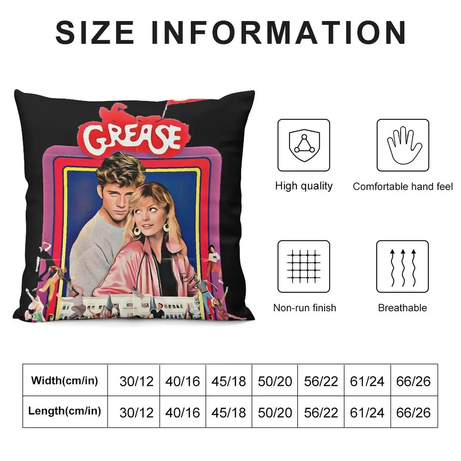 Grease 2 Classic 80 s Film Essential T-Shirt Throw Pillow pillow cover christmas ornamental pillows pillow