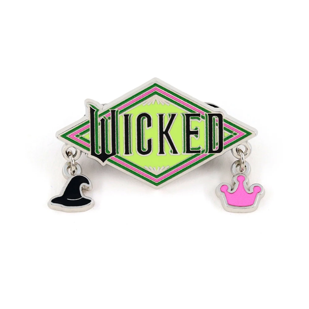 Wicked Musical Emaille-Brosche Hexenhut und Kronen-Anhänger Broadway-inspiriertes Abzeichen Rucksack-Jacken-Accessoire Sammlerstück Geschenk – Detail 7