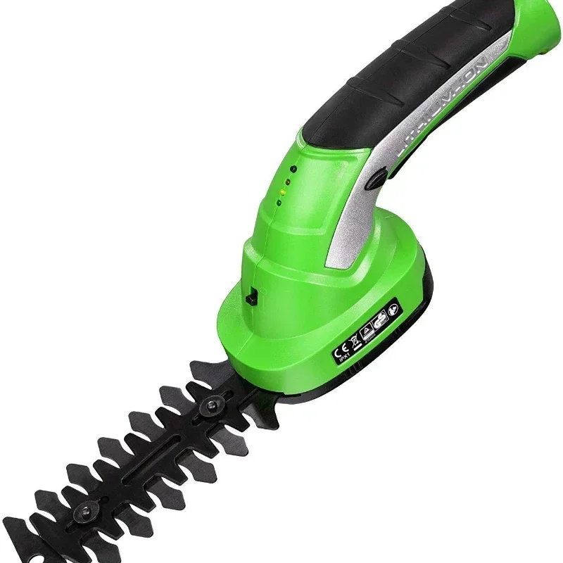 Electric Grass Trimmer 7.2V 2 in 1 Lithium-ion Cordless Garden Tools Hedge Set