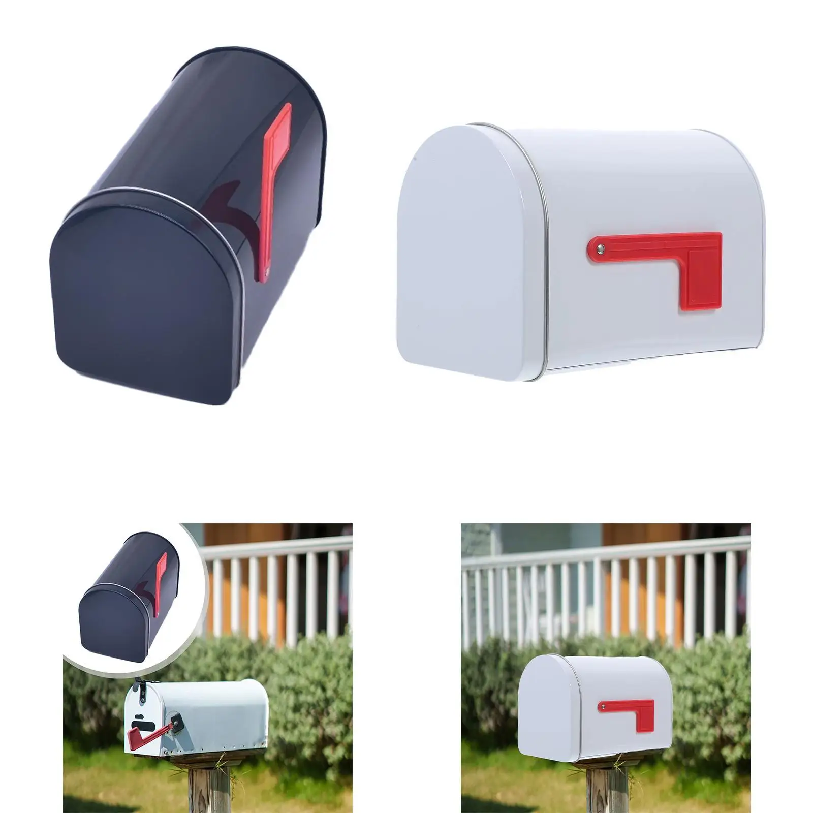 Tin Mailbox, DIY Mailbox, Decoration, Gift Box, Toy, Mini, for Farm, Valentine's Day, Classroom, Garden