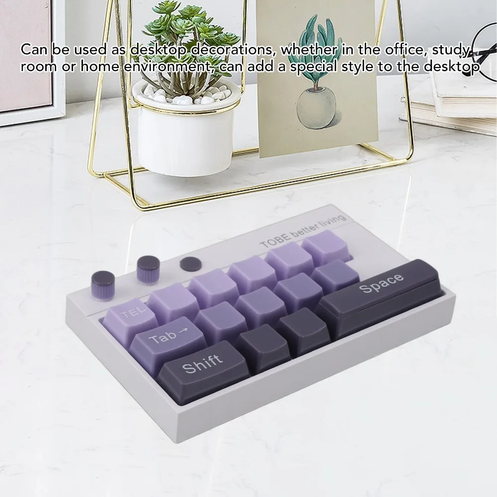 ABS Mechanical Keyboard Ornaments 4.09x2.56x0.71in Keyboard Gaming Keyboard Ornaments Luminous Output Number Stickers
