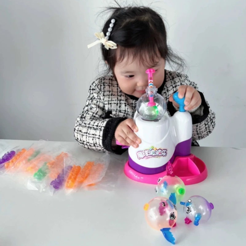 Magia appiccicosa felice fai da te animale mostro giocattolo Kawaii tema per ragazzi ragazze assemblato Bobo puzzle fatto a mano decorazioni giocattoli regali di compleanno