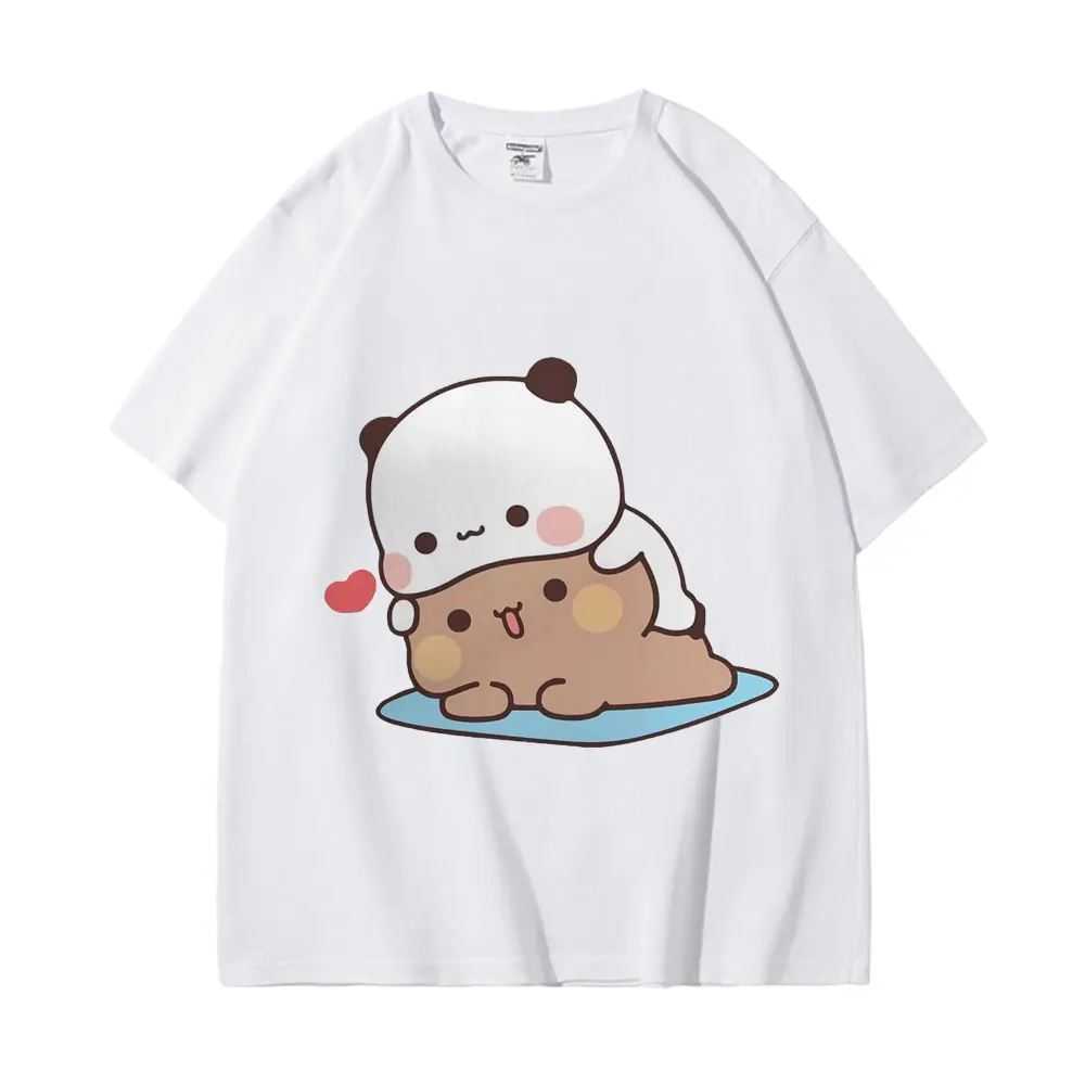 Cute Bubu Dudu Graphic T Shirts Men's Women's Kawaii Fashion Oversized T-shirt Harajuku Cartoon Short Sleeve T-shirts Couple Top