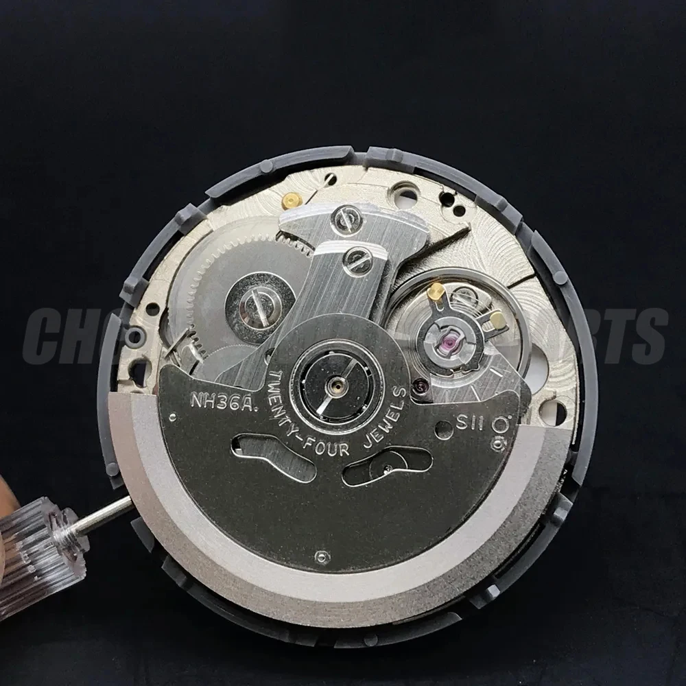 New Automatic Movement NH36/NH36A Self Winding Mechanical Rapid Date/Week Setting 24 Jewels Japanese Watch Replacement 3H/3.8H