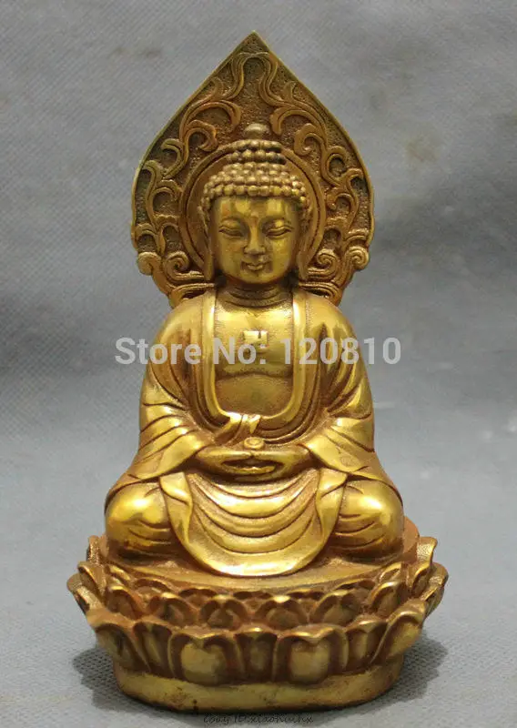 

Tibet Bronze Buddhist Pray Bless Shakyamuni Sakyamuni Buddha Bowl Statue