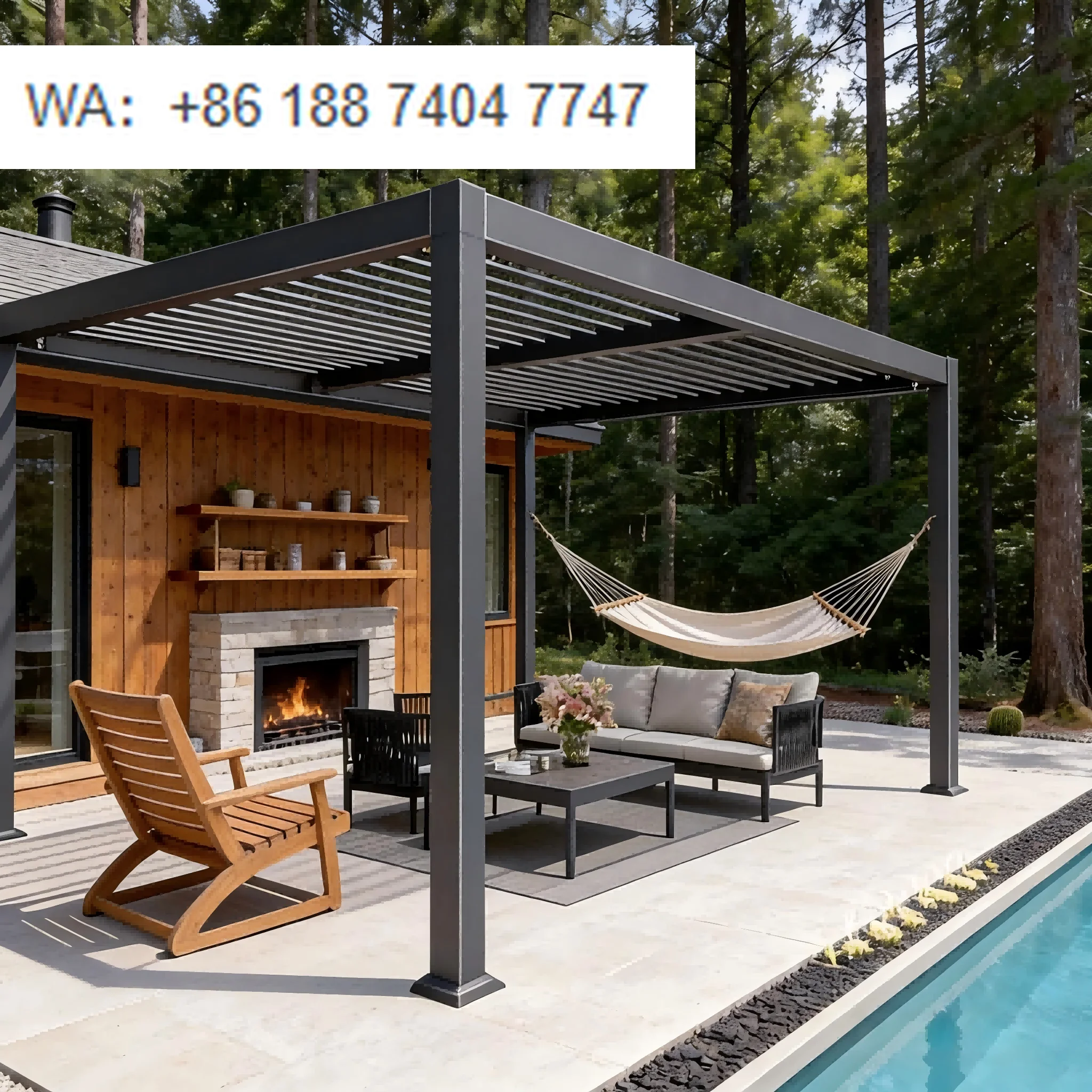 

Hot Sales Manual Motorized Easy and Fast Setup Aluminum Pergolas Bioclimatic Pergola Kit Outdoor Aluminium Pergola Extrieur