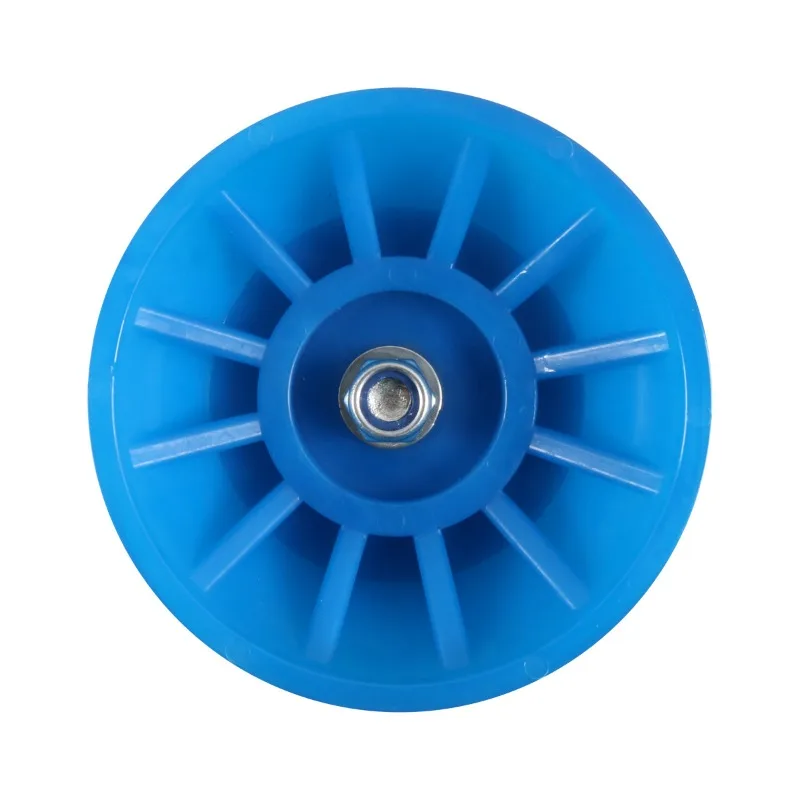 طقم أسطوانة علوية للمقطورة الزرقاء مقاس 4 بوصة، عجلة توجيه مقطورة قارب من مادة البولي يوريثين مع دعامة، لنظام الأسطوانة بطابقين لمقطورة جت سكي #3