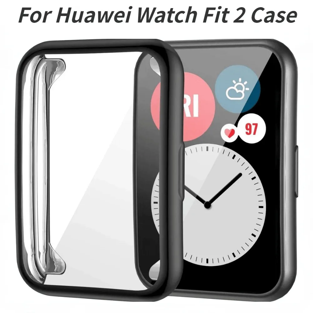 

Screen Protector Case for Apple Watch Fit 2 Smart Watch TPU Scratch-proof protective shell for Huawei Watch Fit 2 Accessories