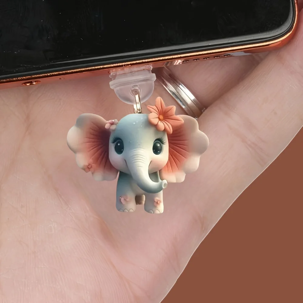 Cute Acrylic Dustproof Plug Compatible With IPhone Type C Android Charger Port Cover For All The Phones