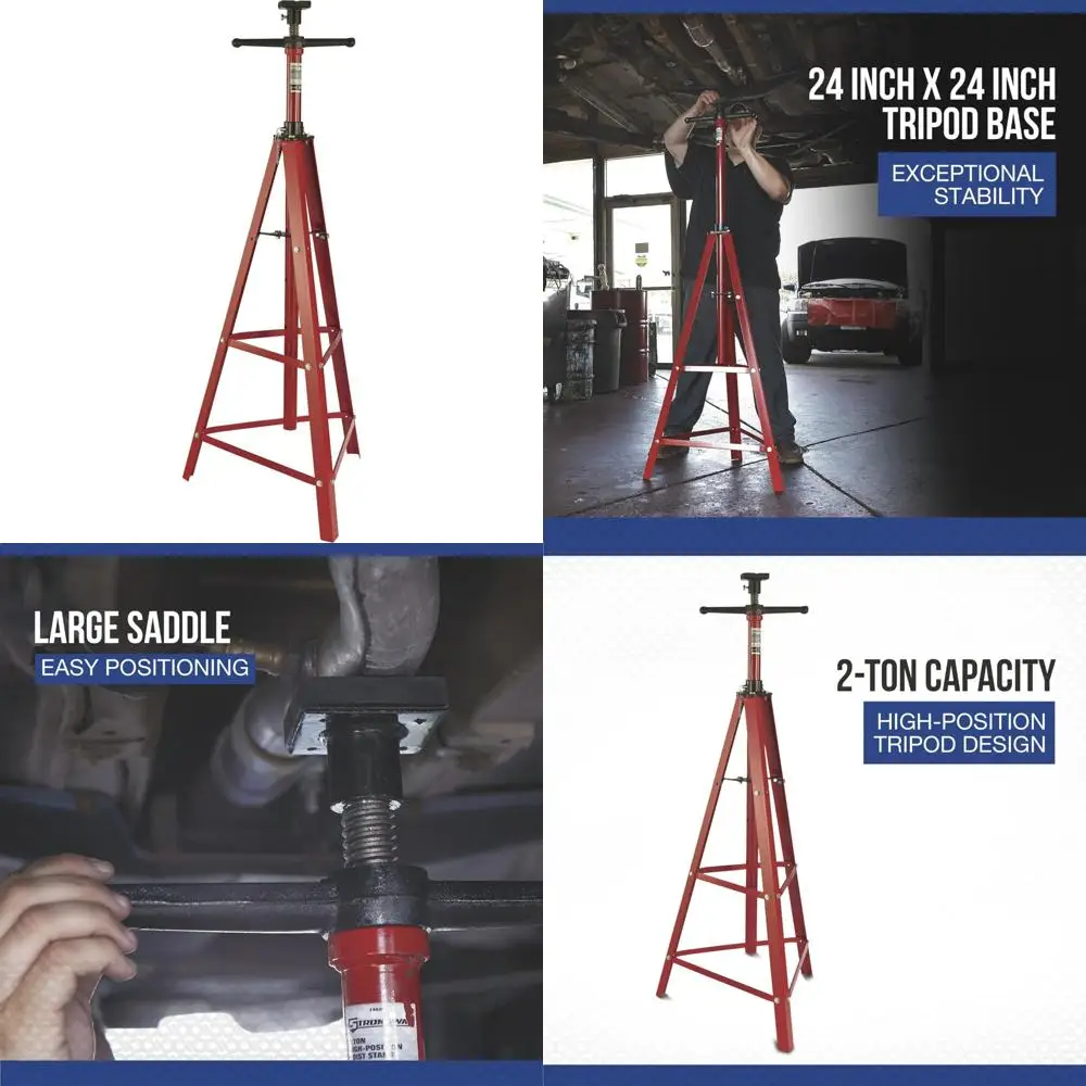 Podnośnik statywowy o udźwigu 2 ton do podnoszenia pojazdów na dużych wysokościach z zwiększoną stabilnością