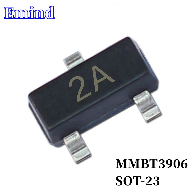 

1000/2000/3000Pcs MMBT3906 SMD Transistor SOT-23 Footprint 2A Silkscreen PNP Type 40V/200mA Bipolar Amplifier Transistor