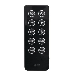 Replace RC10D RC100 Remote Control for R2000DB Soundbar Powered Bluetooth Bookshelf Speakers