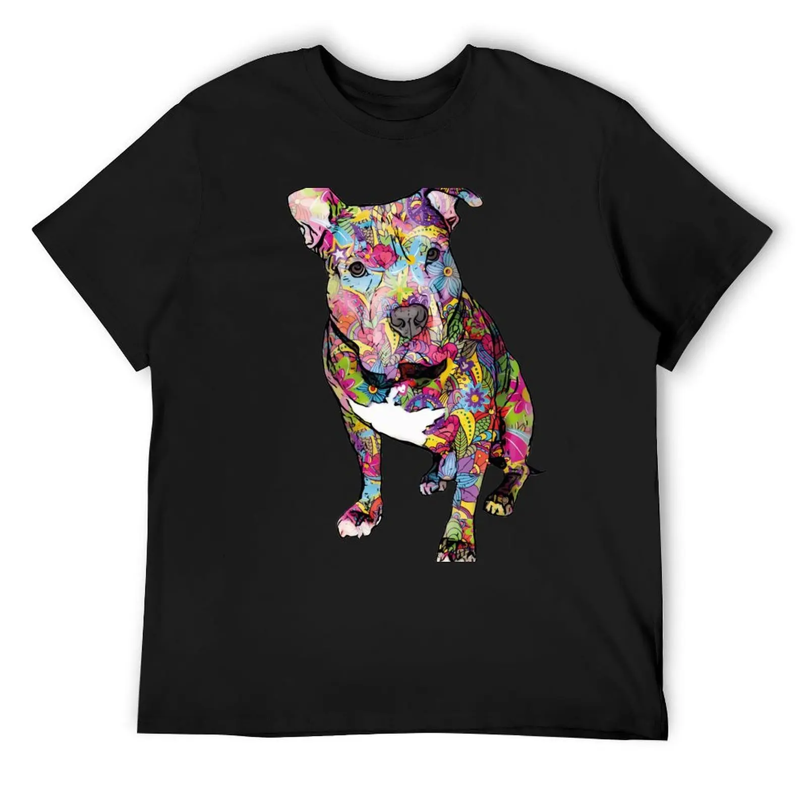 

Colorful Pitbull - Peace love and pitbulls T-Shirt