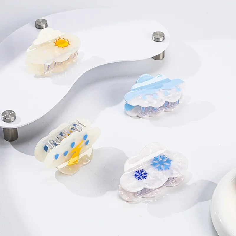 Refreshing World Style Hair Claw Unsettled Weather Hair Claw Clips Hair Accessories for Women Girls