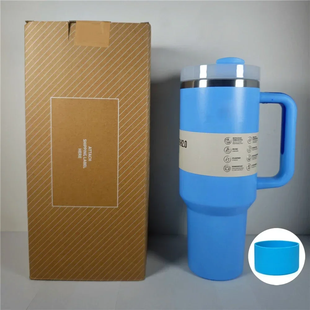 

2025 Large Capacity 40Oz Stainless Steel Vacuum Flask - Insulated Tumbler Cup with Lids and Straws, Perfect for Travel