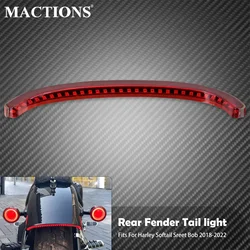 Motorcycle Rear Fender Brake Light LED Tail Turn Signal Running Lamp For Harley Softail Street Bob FXBB 2018 2019 2021 2022-25
