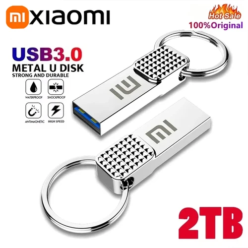 Imagen 1 del producto Nueva unidad Flash USB 2,0, unidad de bolígrafo de Metal de alta velocidad, 1TB, 2TB, unidad de bolígrafo USB tipo C resistente al agua para dispositivos de almacenamiento de computadora