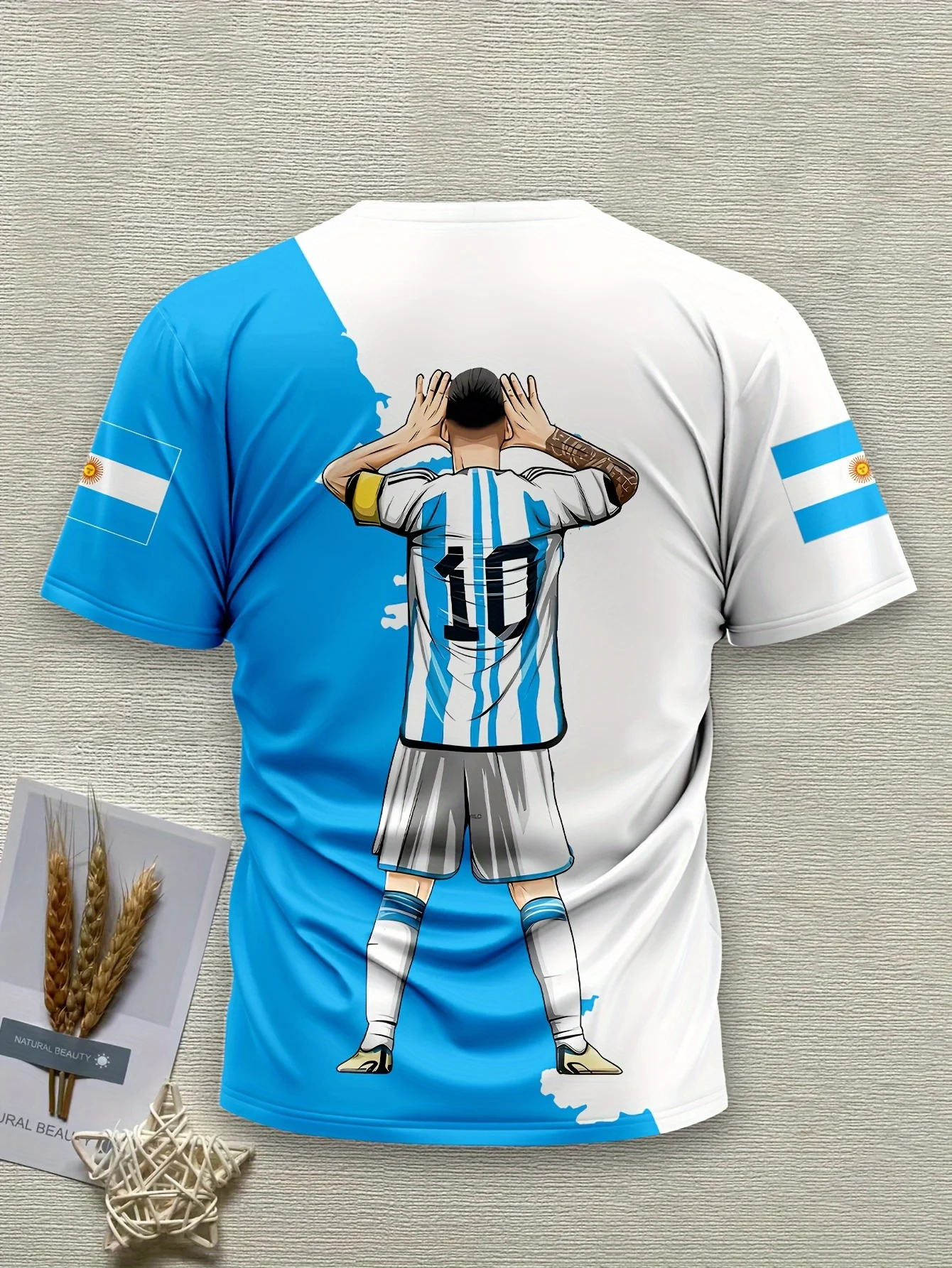 2025 New Men And Women Can Wear Children's Football Jerseys Short-Sleeved 3D Pattern Printed Oversized T-shirt Quick-Drying Top