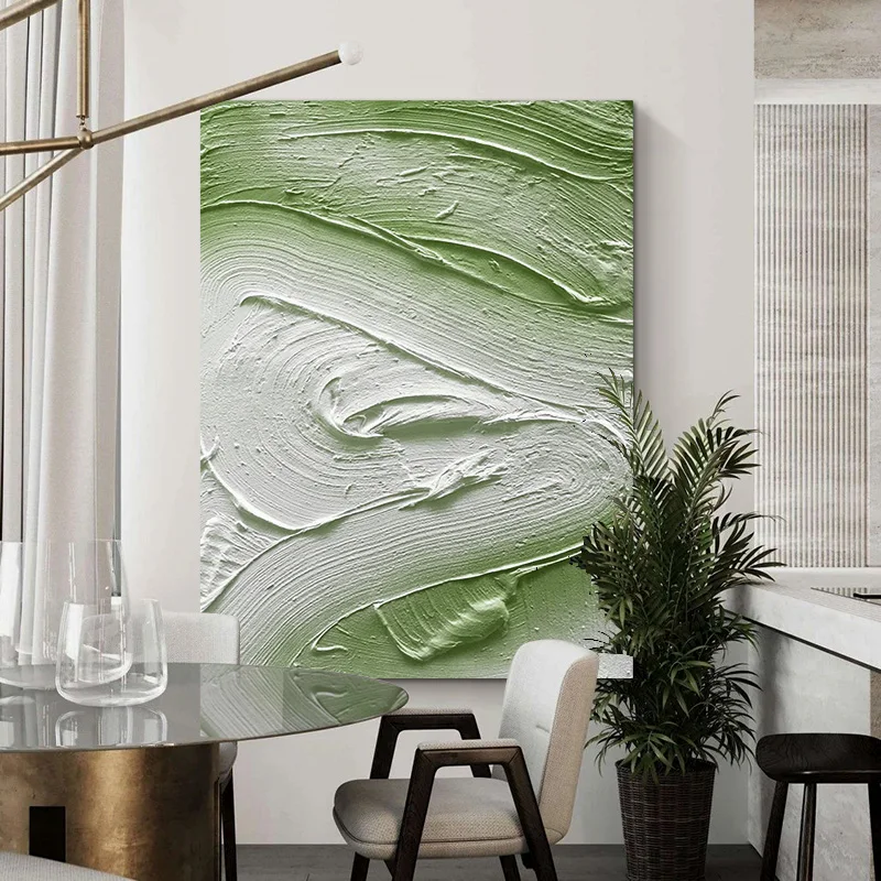 Simple Modern Living Room Decoration Painting Abstract Thick Texture Hand-painted Oil Painting