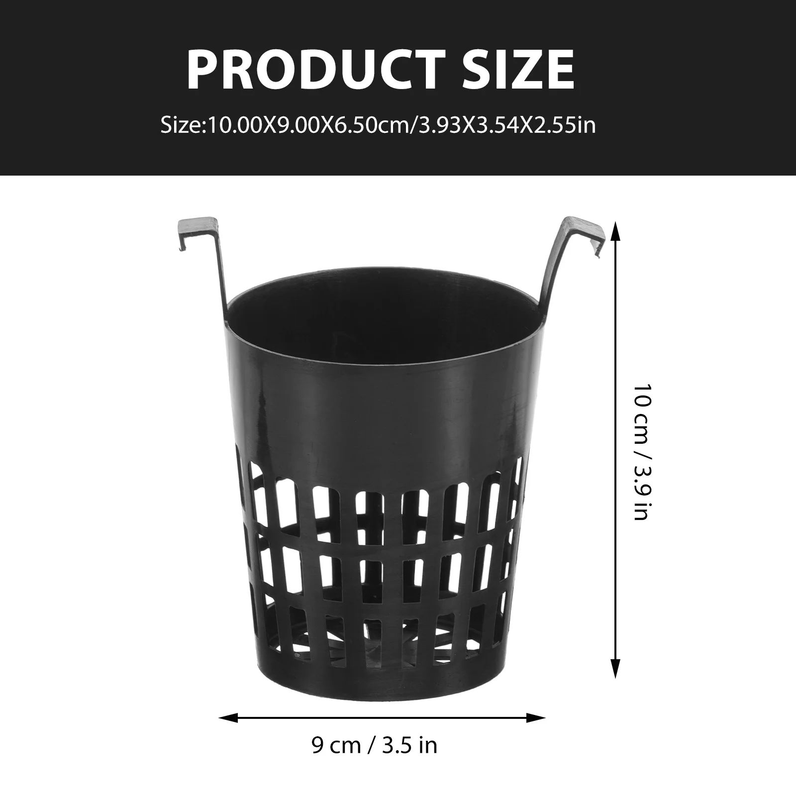 6 قطعة كوب شبكي للمياه، سلال زراعة بلاستيكية، حاوية مائية، سهلة التنظيف، صلابة، مقاومة التشوه والتآكل