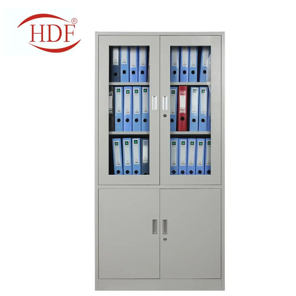 Laboratory Tailored Available Steel 4 Glass Door Storage Cabinet