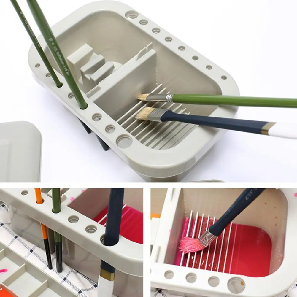 Wielokrotnego użytku szczotka do mycia wiadro odporność na upadek drabina tekstura bryzgoodporna pędzel Cleaner School Accessory